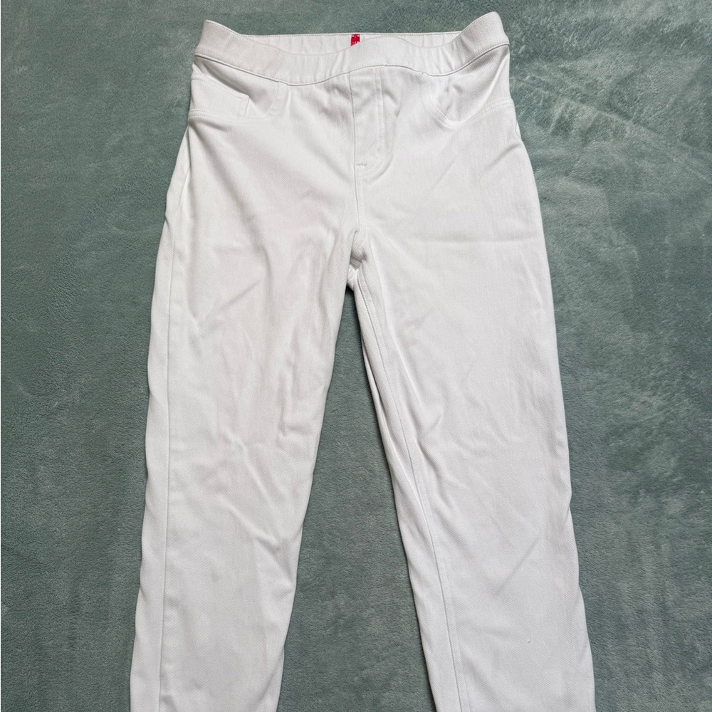 SPANX White High Waisted Jeans Leggings, Large